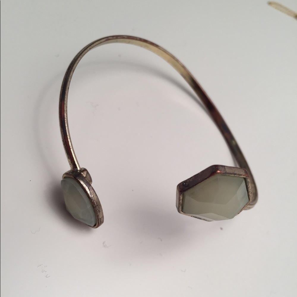 Gold toned cable bracelet